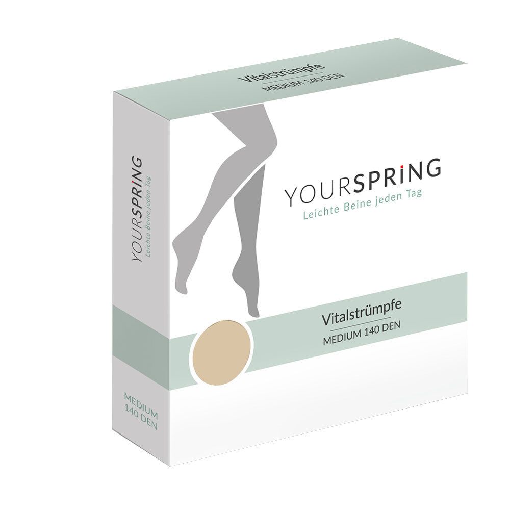Spring® YOURSPRING LIGHT Vital-Kniestrumpf Gr. 38/39 nuss
