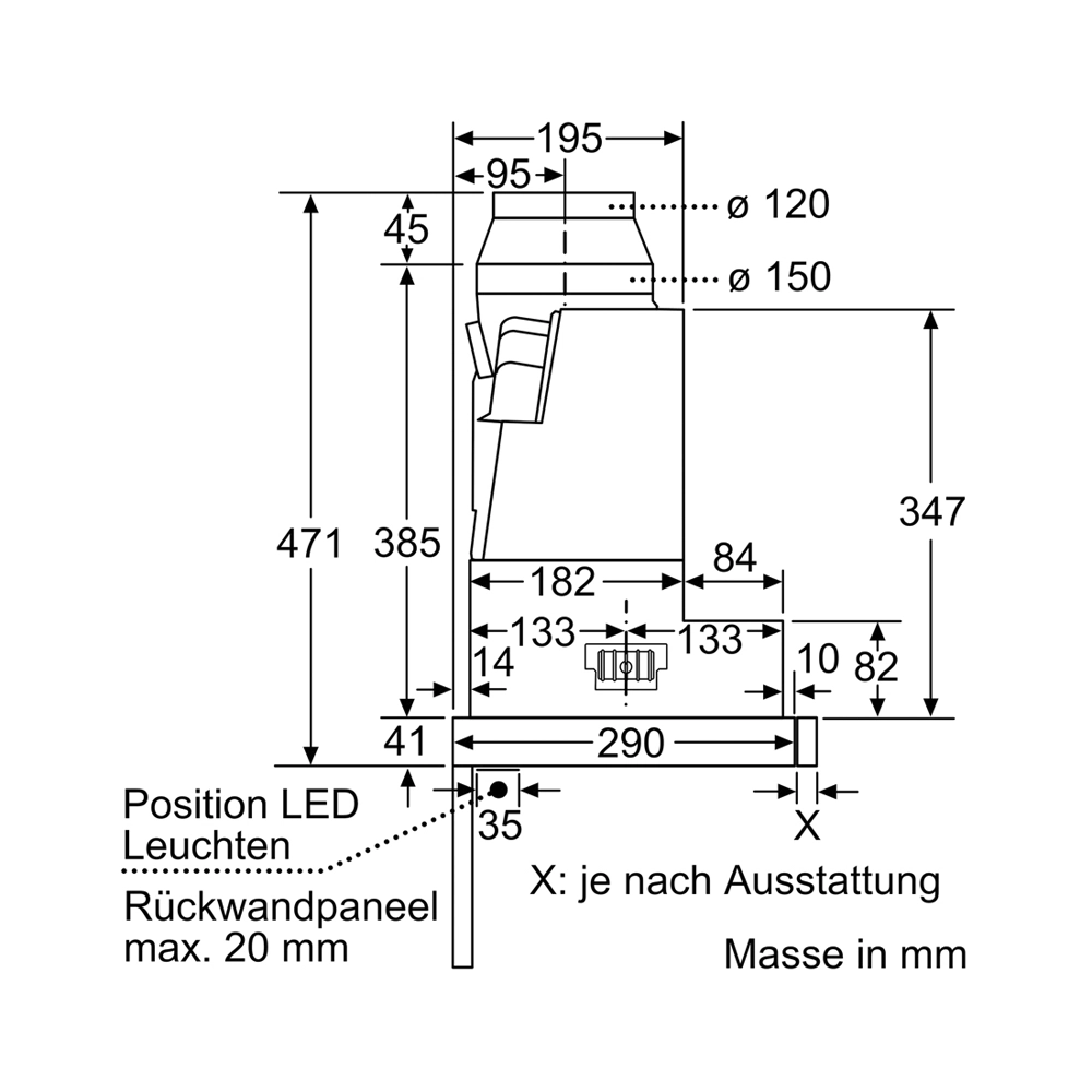 Bosch DFS097A51 Flachschirmhaube 90cm