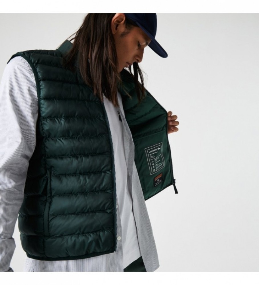 Colete acolchoado Lacoste verde