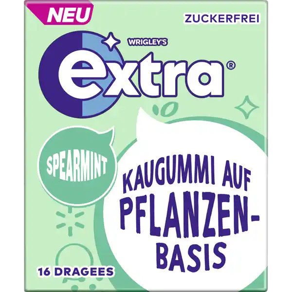 Kaugummi auf Pflanzenbasis Spearmint