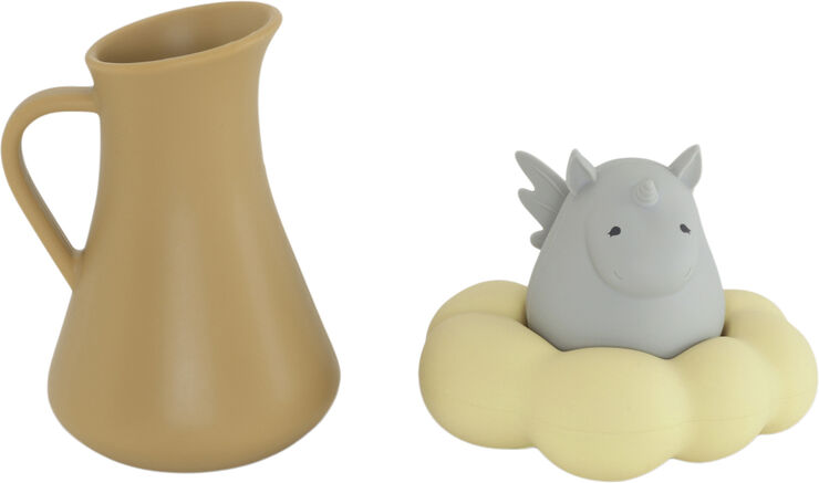 Konges Sløjd SILICONE BATH TOYS UNICORN Almond