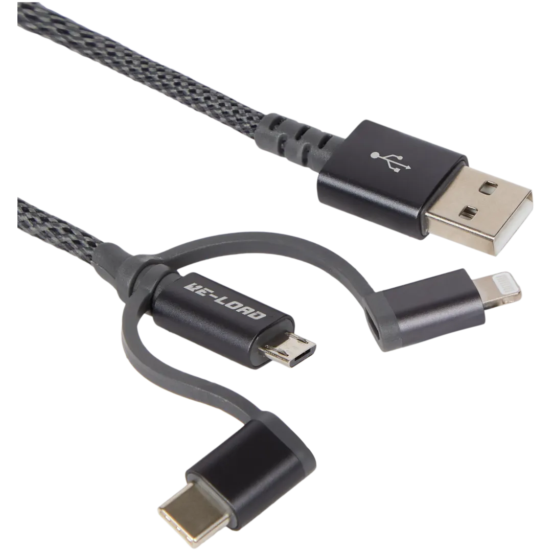 Câble de charge et de transfert 3-en-1 Re-load
