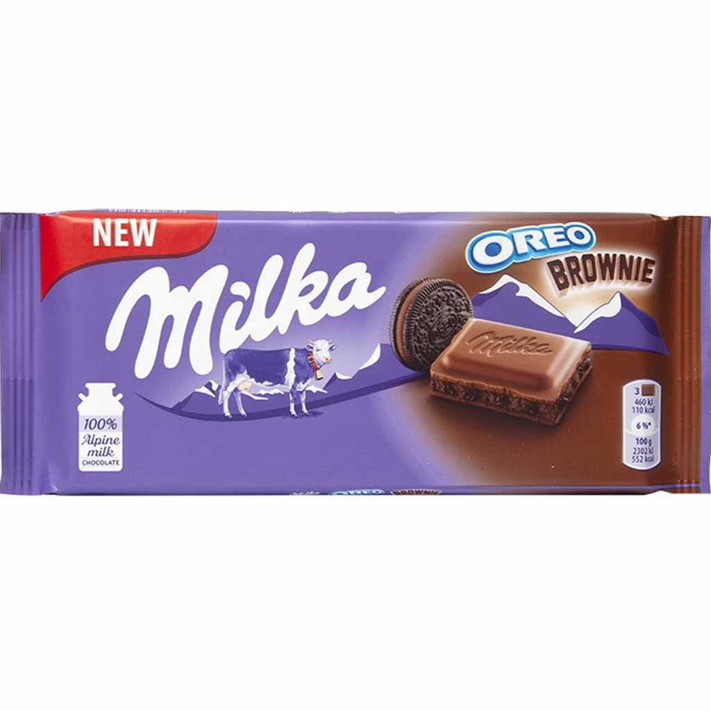 Milka Tafelschokolade Oreo Brownie 100g MHD:24.4.25