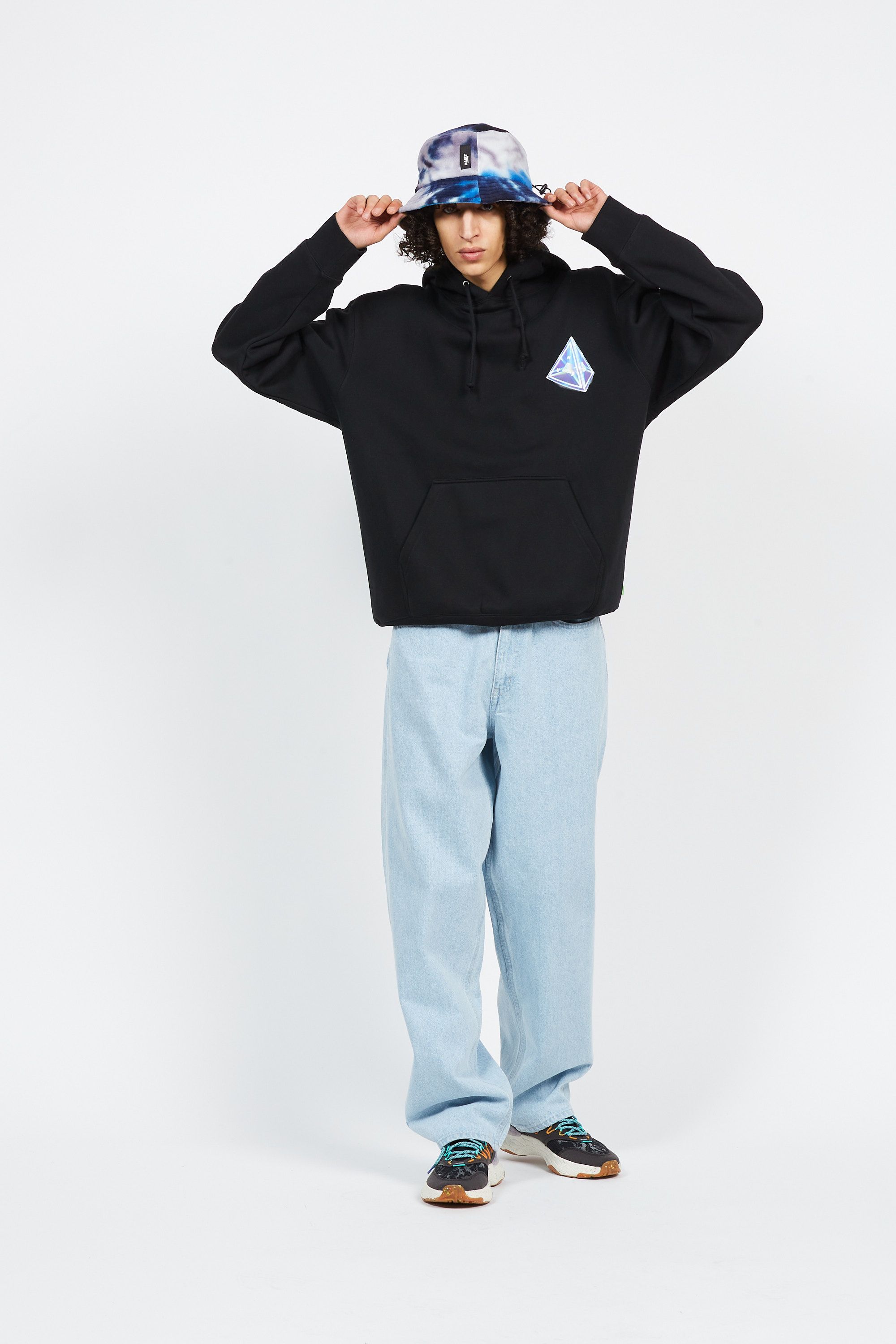 HUF Hoodie TESSERACT Noir