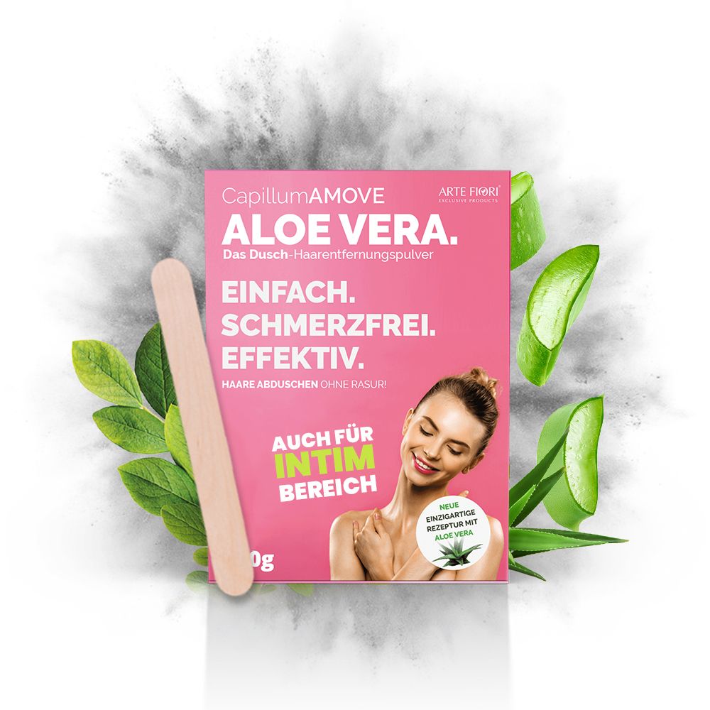 ARTE FIORI - Capillum AMOVE Aloe Vera 300g Enthaarungscreme Pulver für Körper & Intimbereich