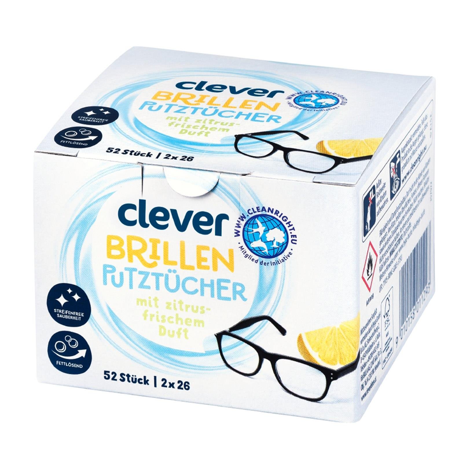Clever Brillenputztücher