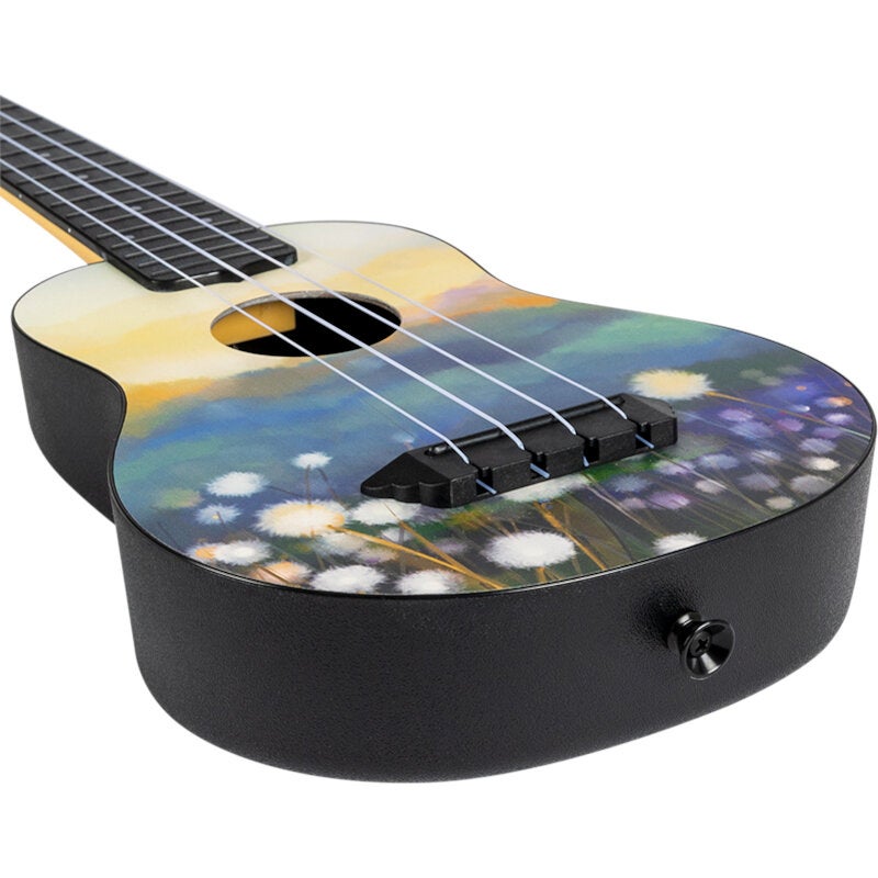 Flight Travel Series TUS40 Dandelions sopraan ukelele met gigbag