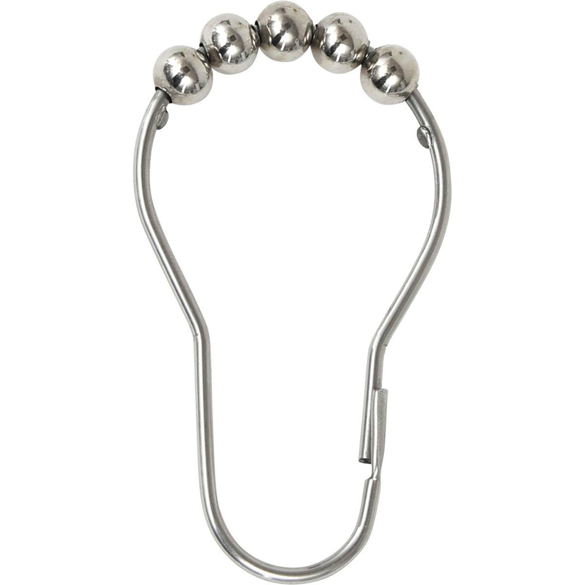 SET 12 ANNEAUX DE DOUCHE ACIER INOXYDABLE CHROME
