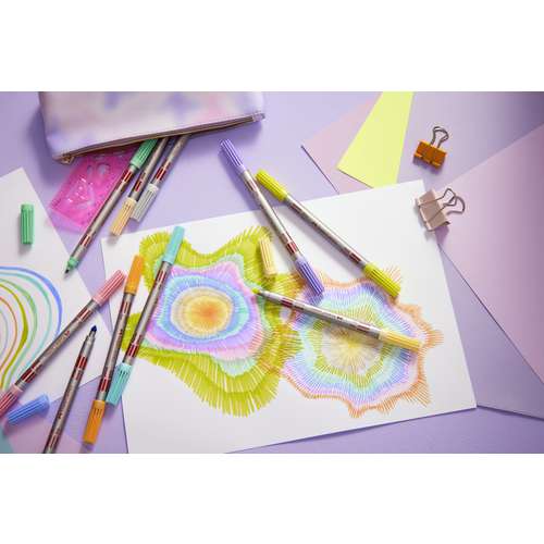 FABER-CASTELL Doppelfasermaler Pastell
