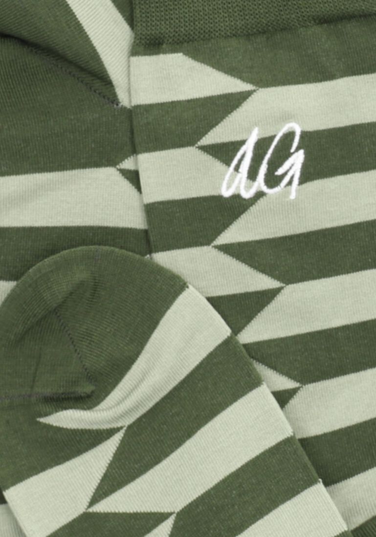 ALFREDO GONZALES groene alfredo gonzales sokken don offset stripes