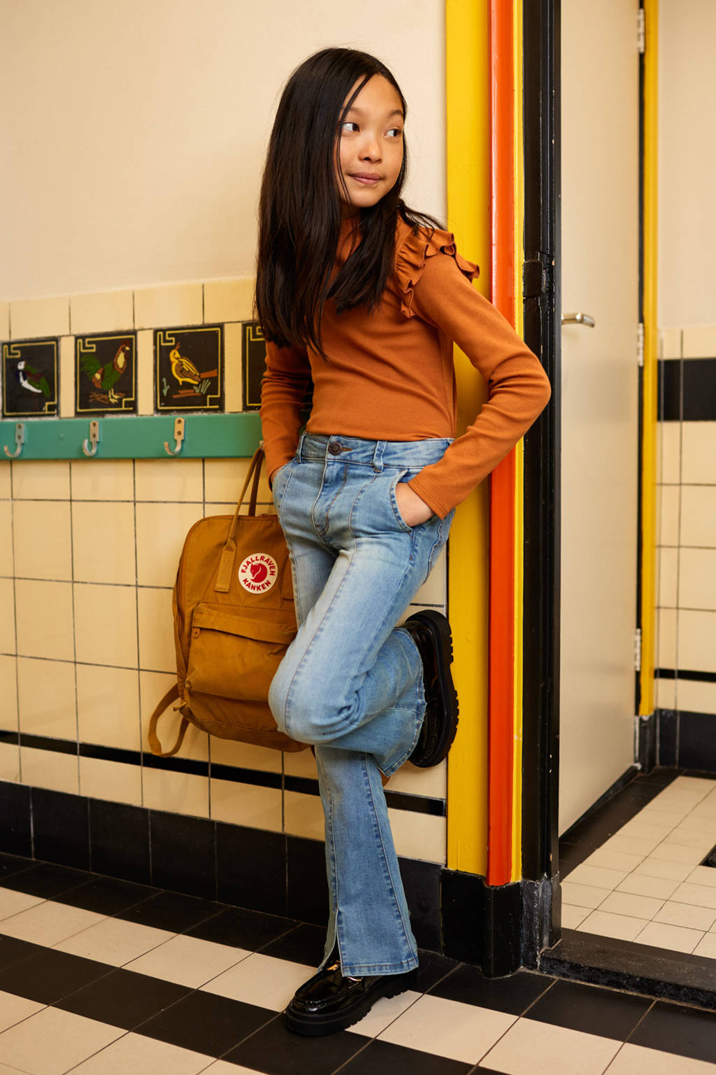 WE Fashion flared jeans vintage blue