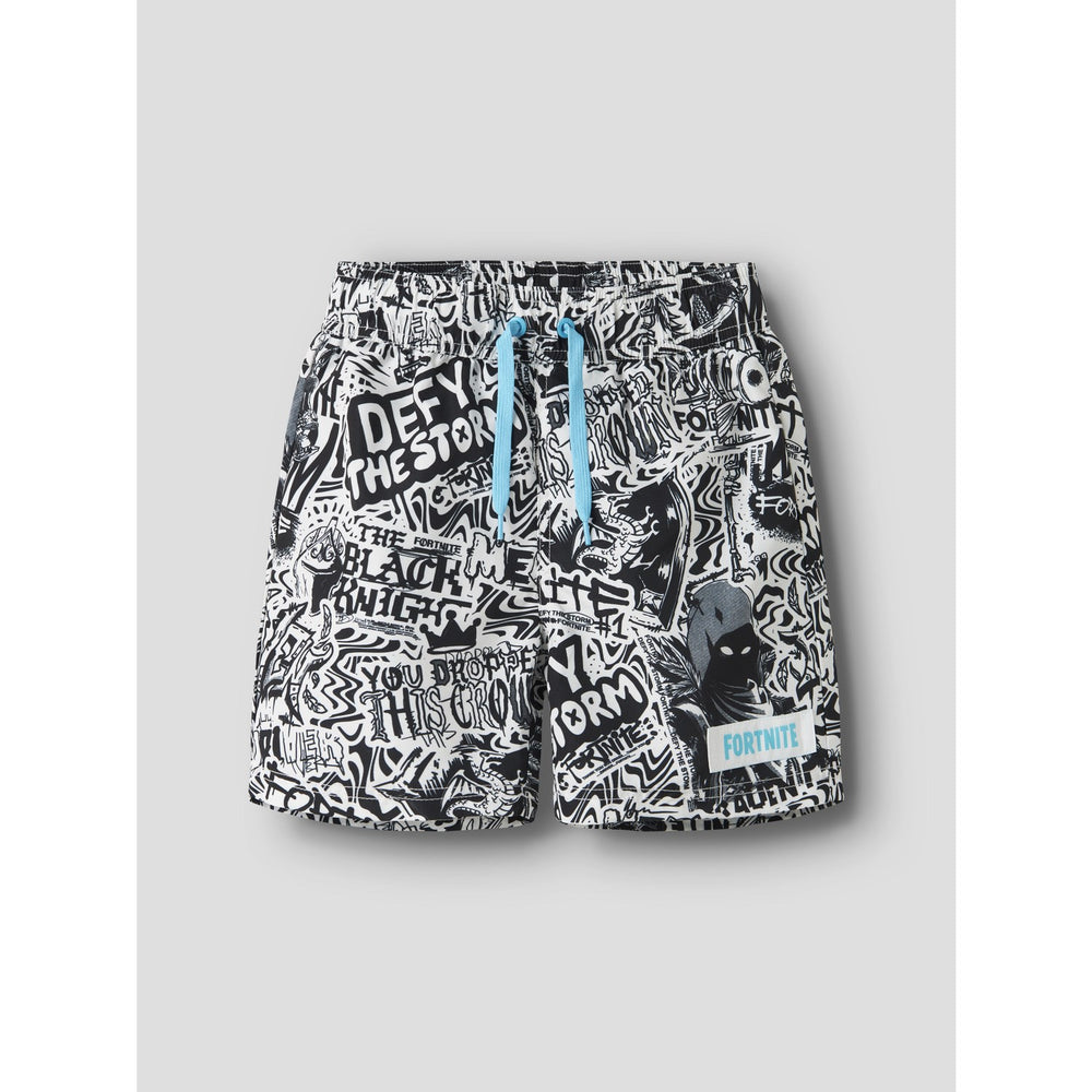 Køb Name It Bright White Nkmmarki Fortnite Swimshorts Bfu