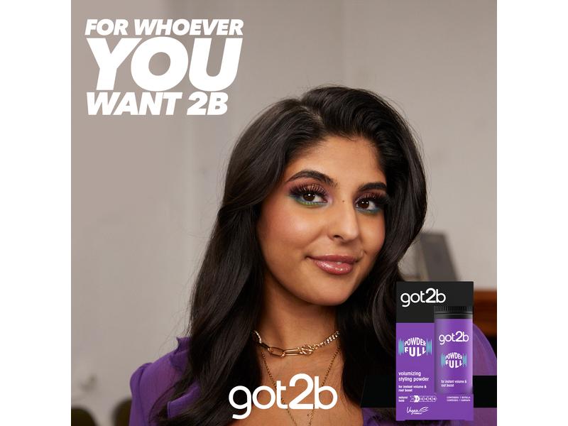 Schwarzkopf got2b Volumen Puder Full Volumania 10 g Styling Puder, Powderfull für geballtes Volumen vom Ansatz an