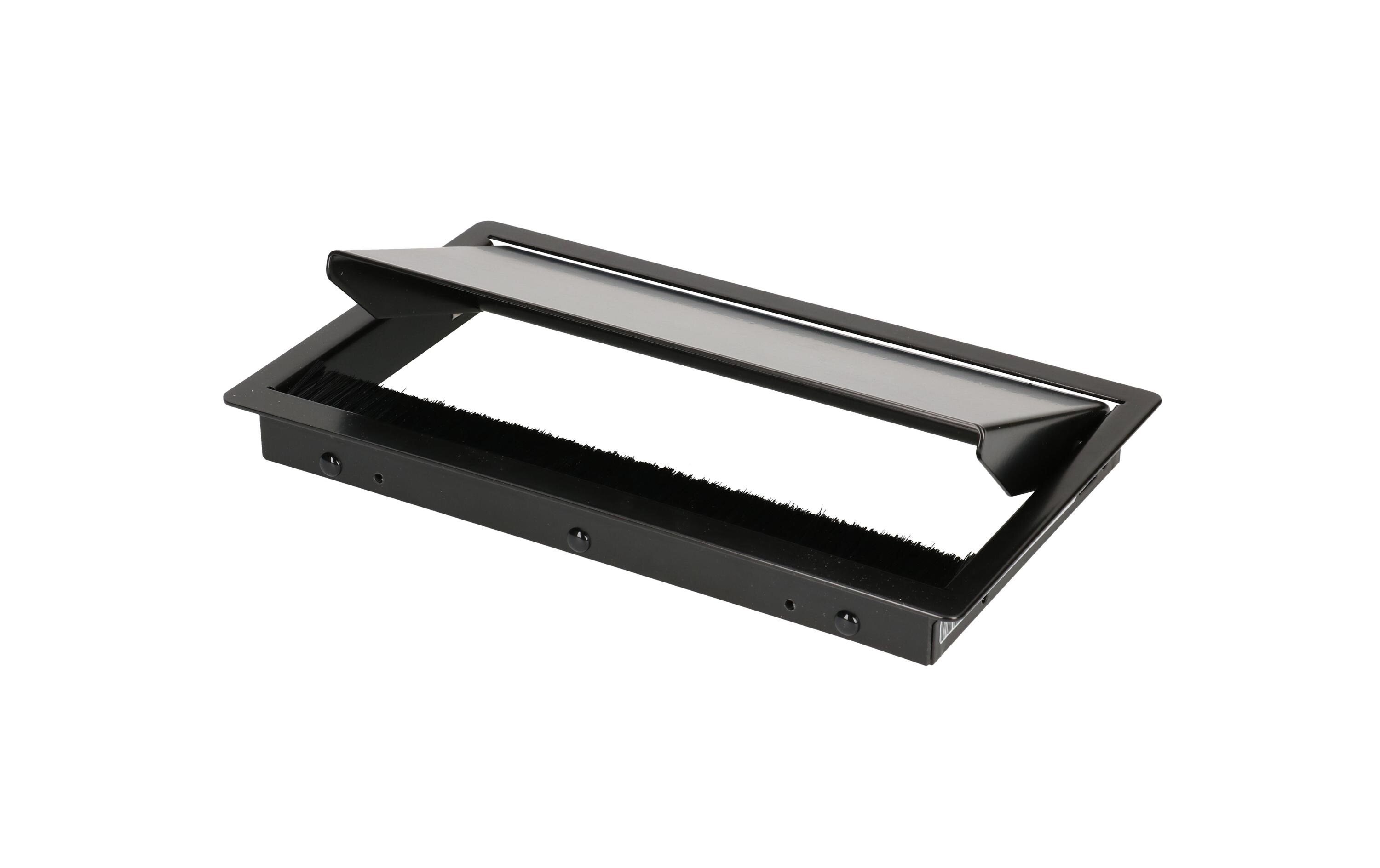 Einbaurahmen CONI COVER kurz Schwarz<br>Abdeckung, 3-fach, für Einbaurahmen kurz, schwarz