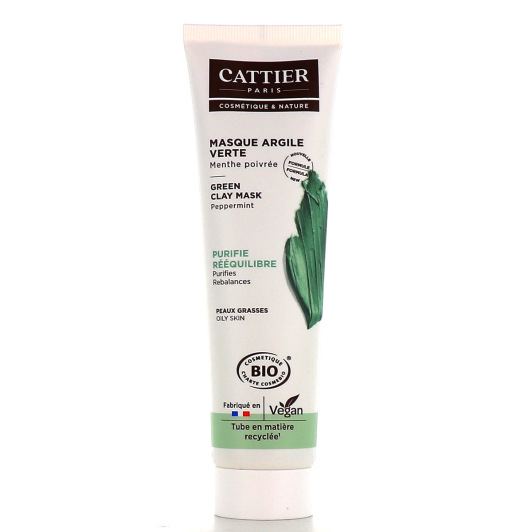 Masque à l'argile verte Bio Cattier