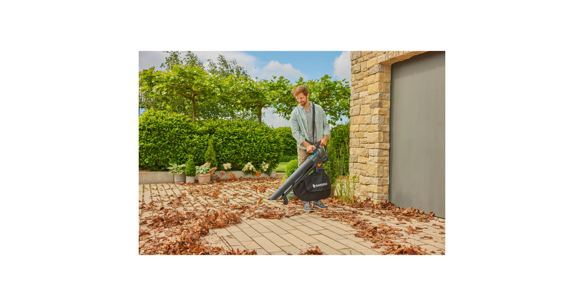 GARDENAStofzuiger/-blazer PowerJet Collect bladzuiger / bladblazer  (Grijs/zwart, accu en oplader niet inbegrepen)