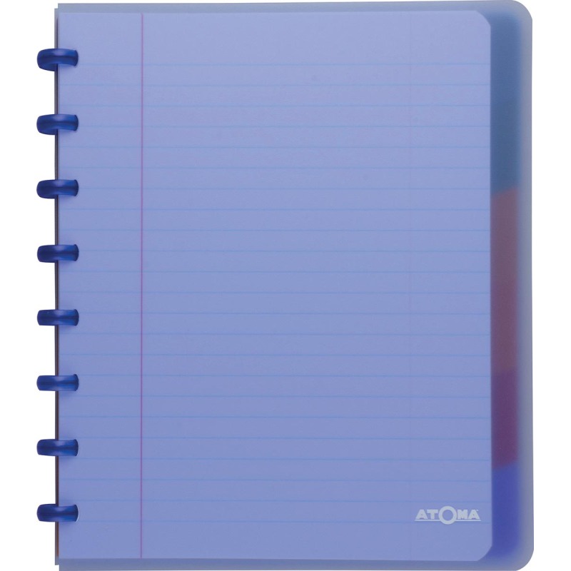 Cahier anneaux avec intercalaires Atoma Trendy 16,5 x 21 cm - ligné - 120 pages