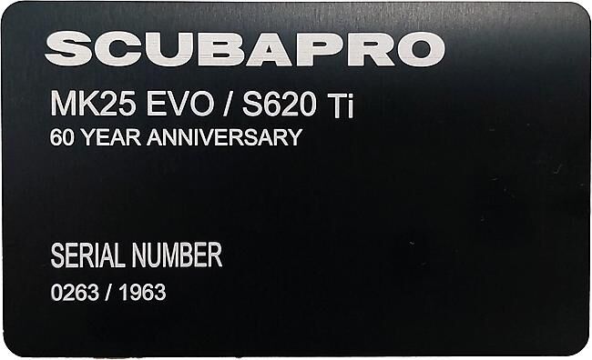 SCUBAPRO - DETENDEUR MK25 EVO/S620 Ti 60 ANS ANNIVERSAIRE