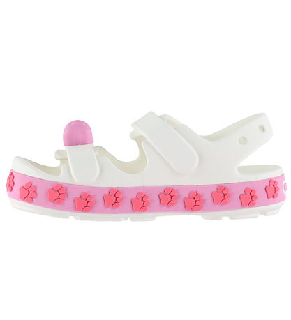 Crocs Sandale - Crocband Cruiser Pet Sandal T - Weiß/Pink Tweed