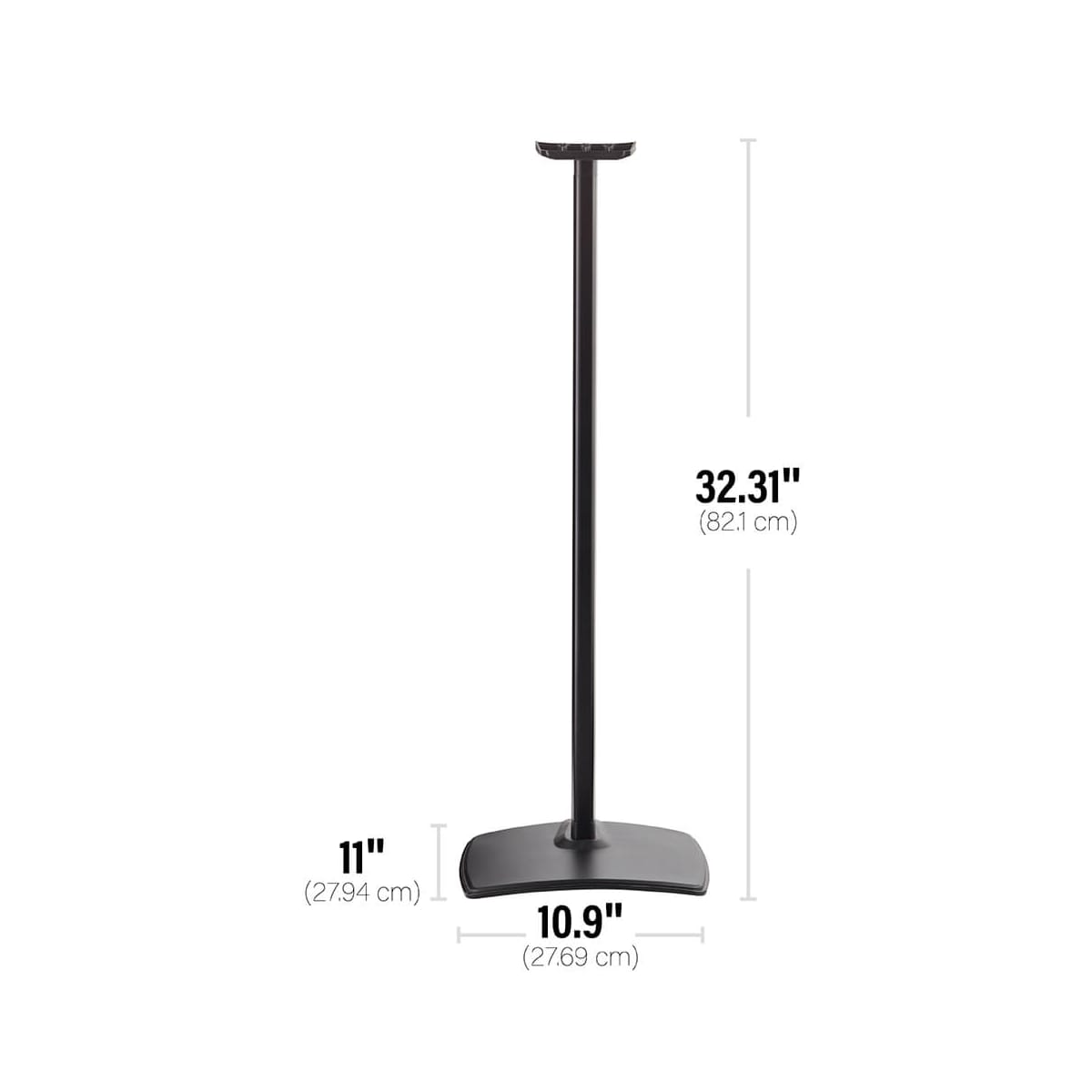 SANUS Gulvstativ for Sonos ERA 300 Single Svart