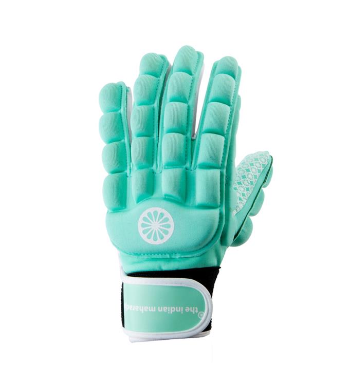 The Indian Maharadja Glove foam full finger (left)-mint Hockeyhandschoen