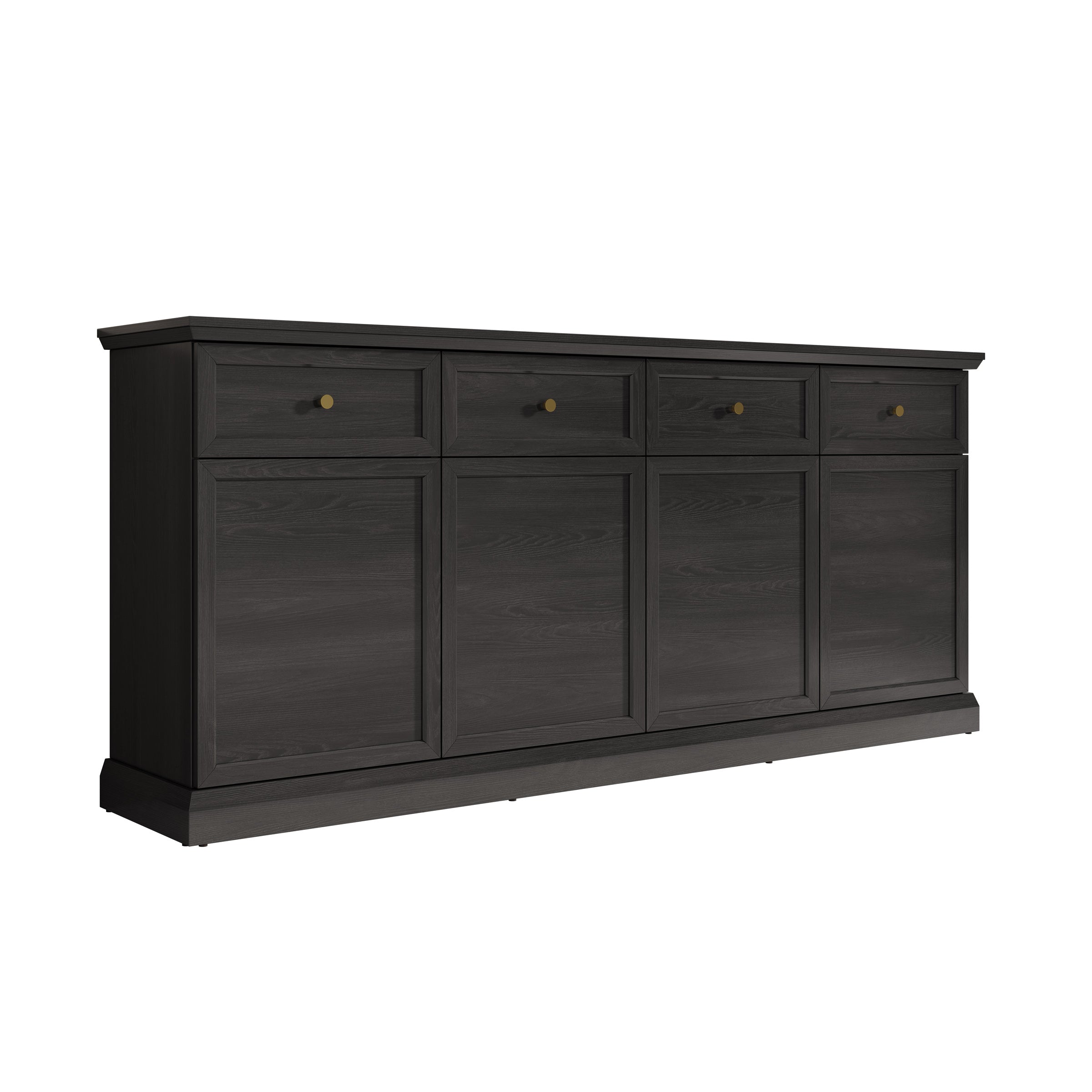 Leroy - Dressoir - Zwart - 193x40x86 cm