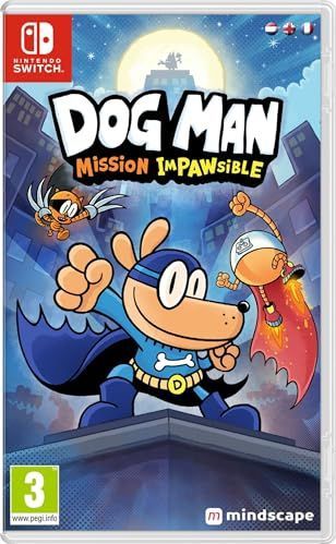 Dog Man - Mission Impawsible - Nintendo Switch Game - 50 Levels - Teamwork