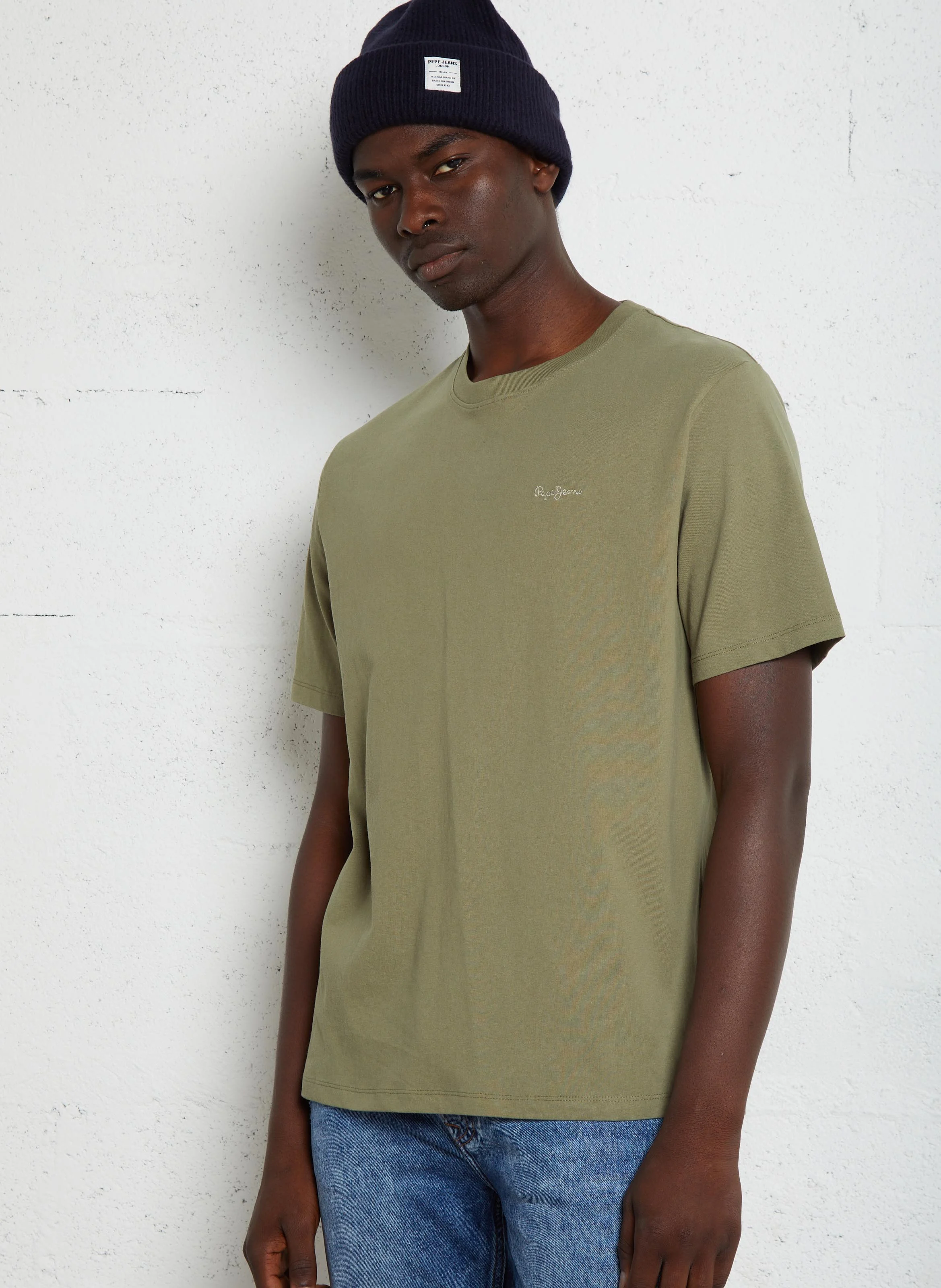 CONNOR - Tee-shirt col rond en coton | Vert