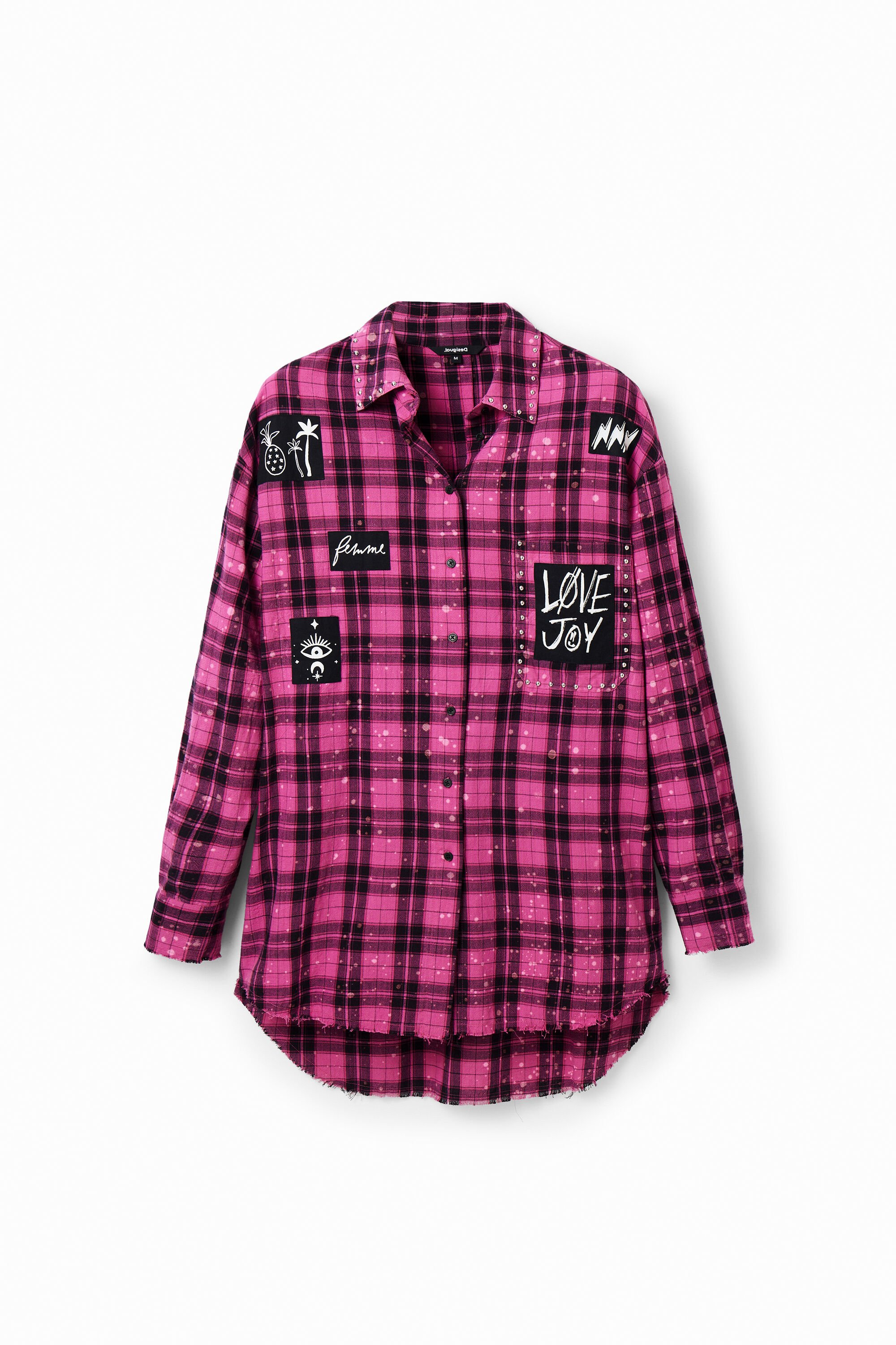 Chemise oversize carreaux