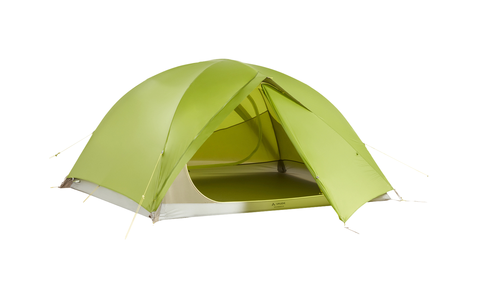 Vaude Space Seamless Ultraleicht Kuppelzelt cress green für 3 Personen