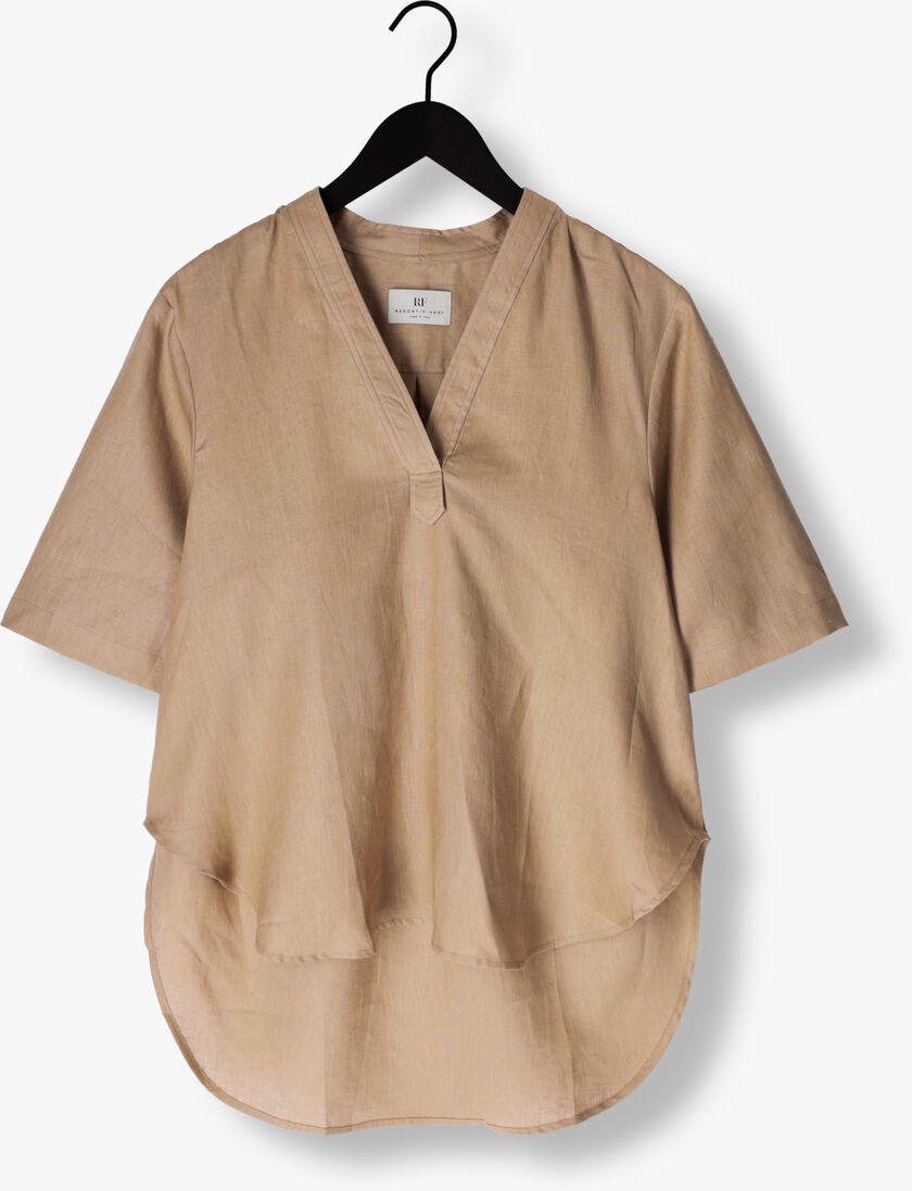 beige resort finest top short sleeve blouse