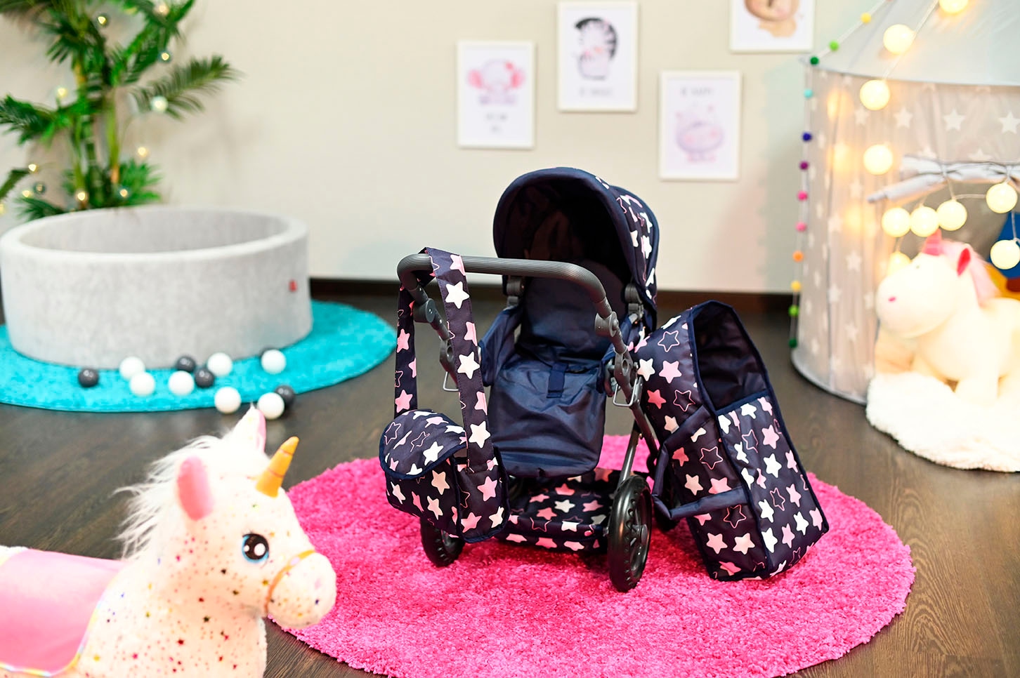 Knorrtoys® Kombi-Puppenwagen »Ruby« mit Wickeltasche