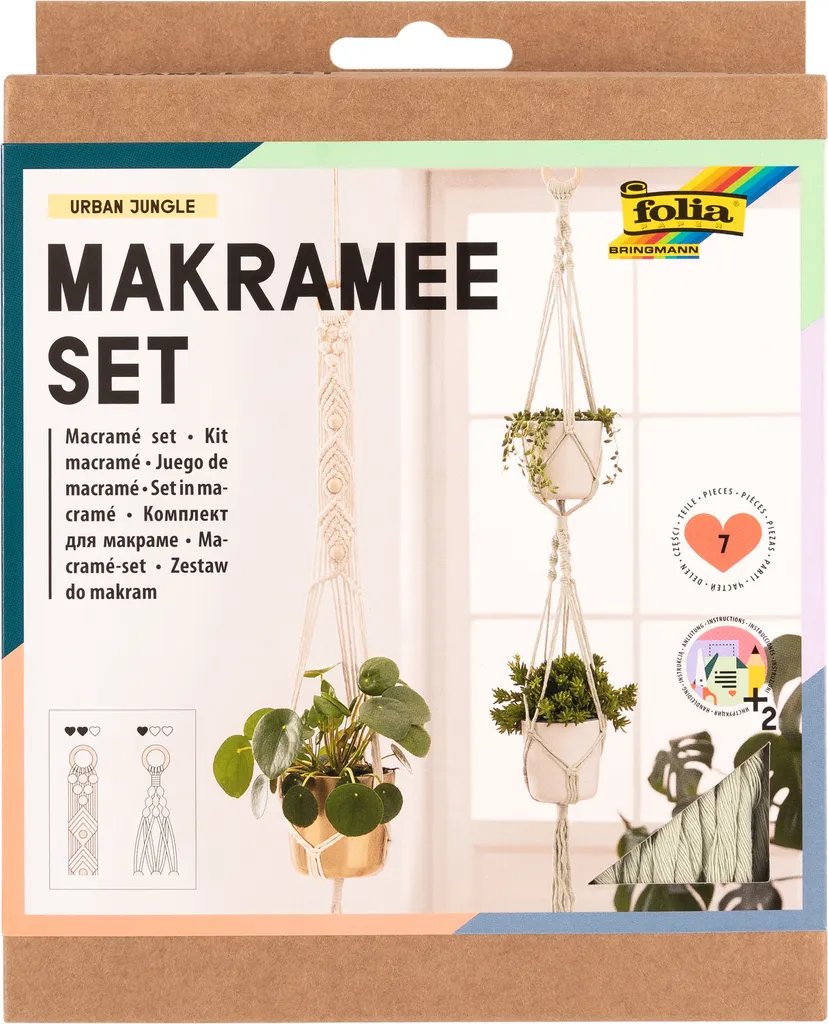 Makramee-Set URBAN JUNGLE 7-teilig