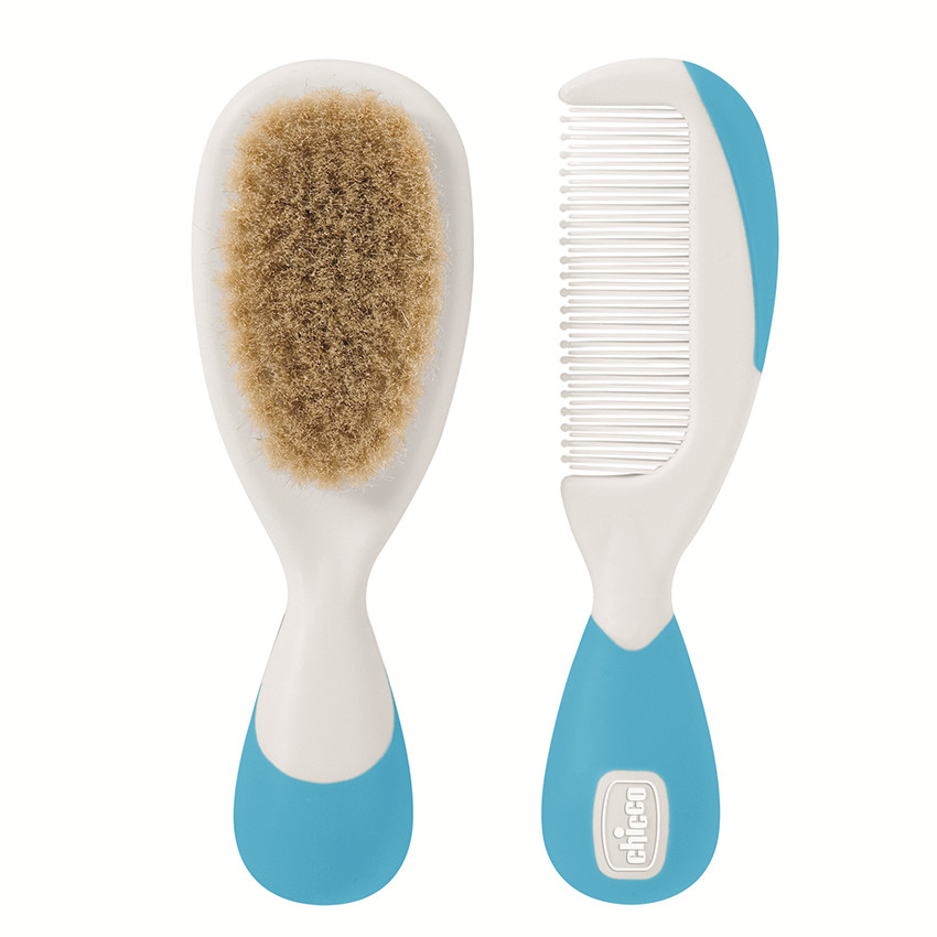 Brosse et peigne - Bleu