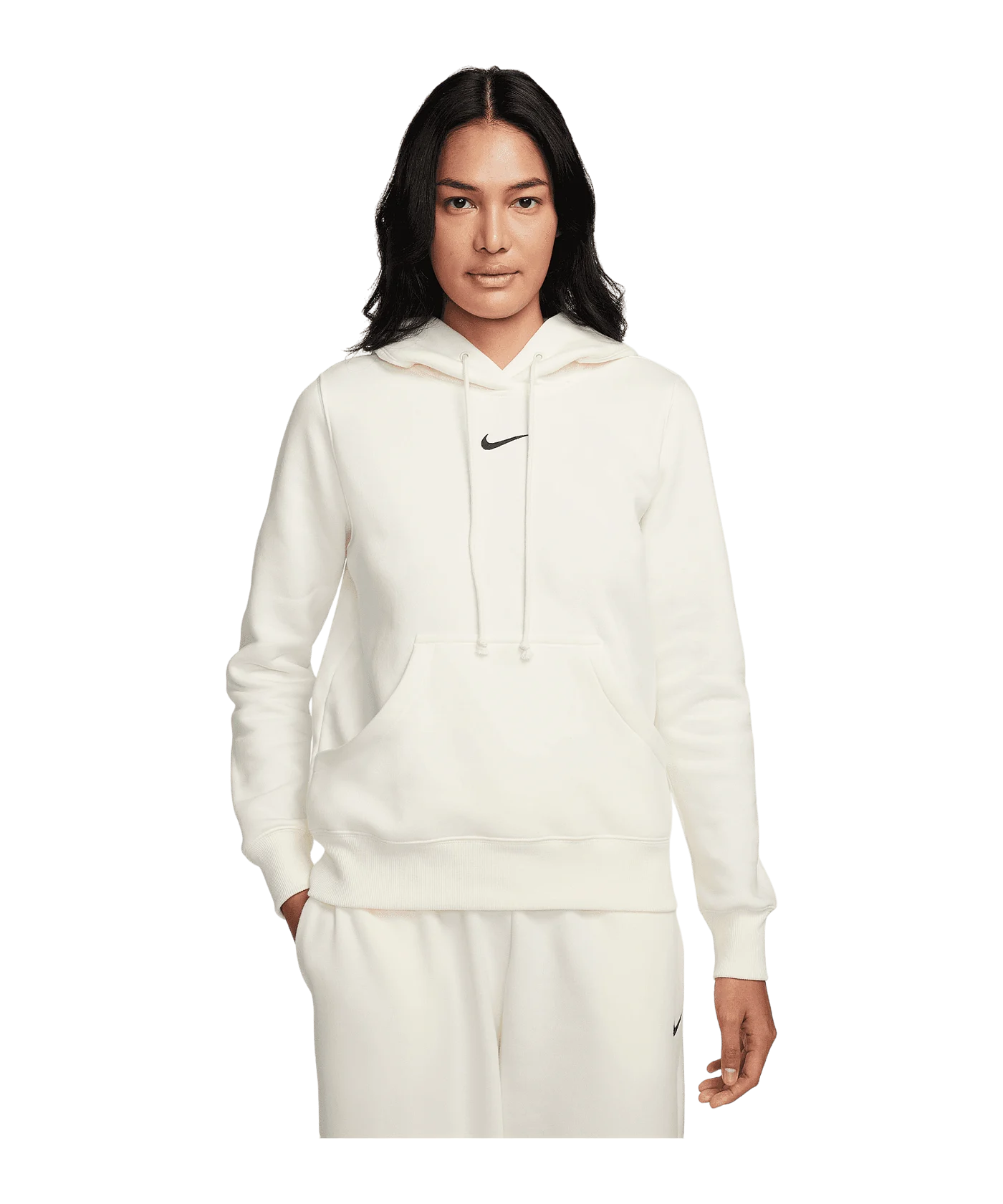 Nike Phoenix Fleece Hoody Damen Weiss Beige F133