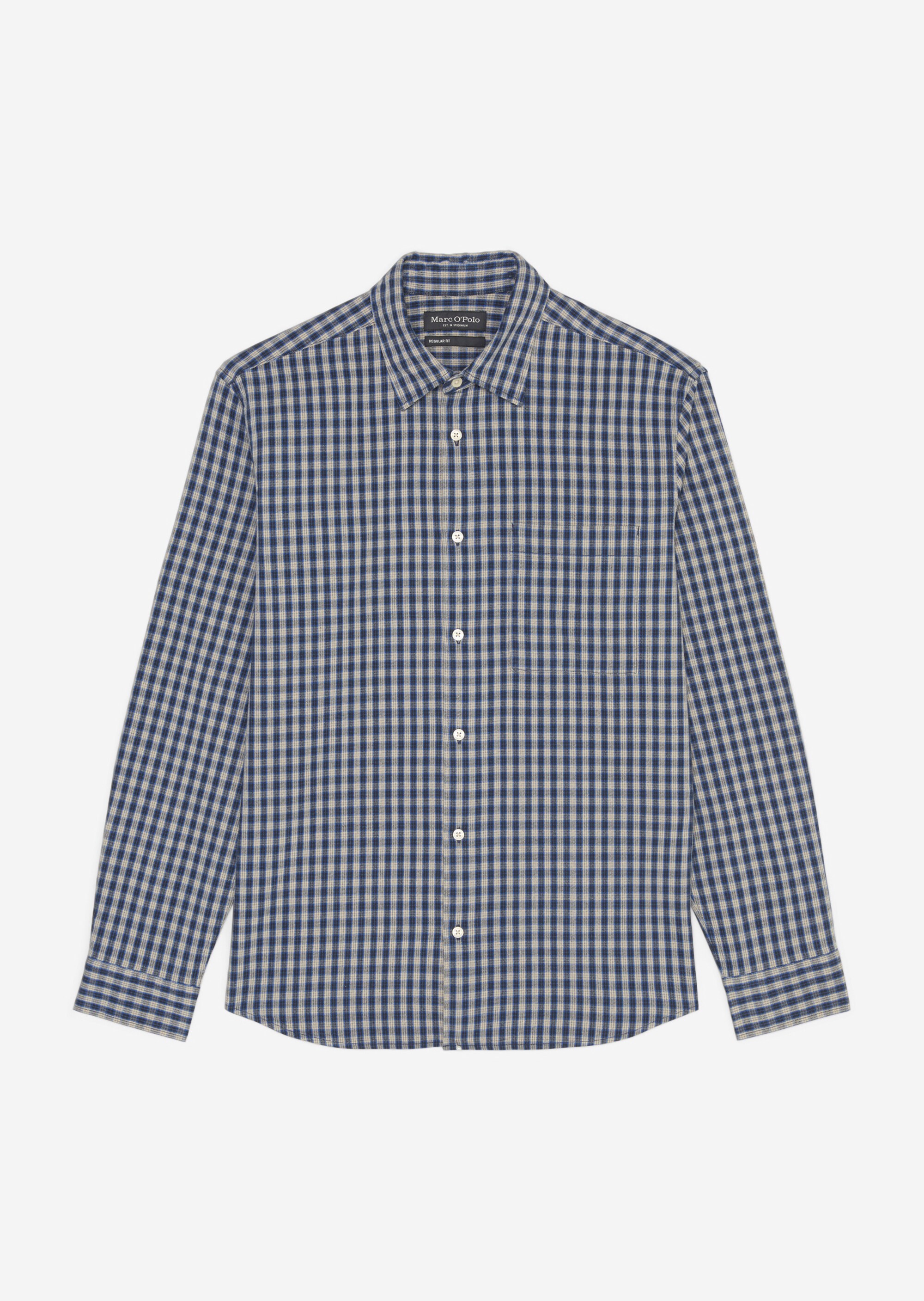 Hemd regular in softem Organic-Cotton-Check
