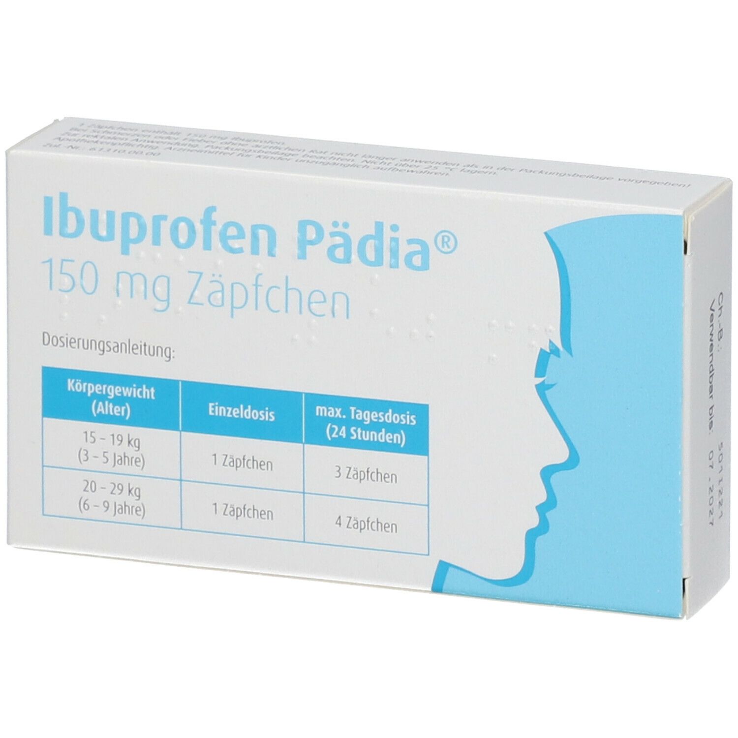 Ibuprofen Pädia® 150 mg Zäpfchen