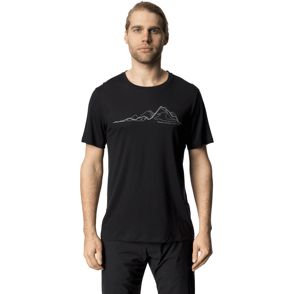 Houdini Tree Message T-Shirt Herren true black
