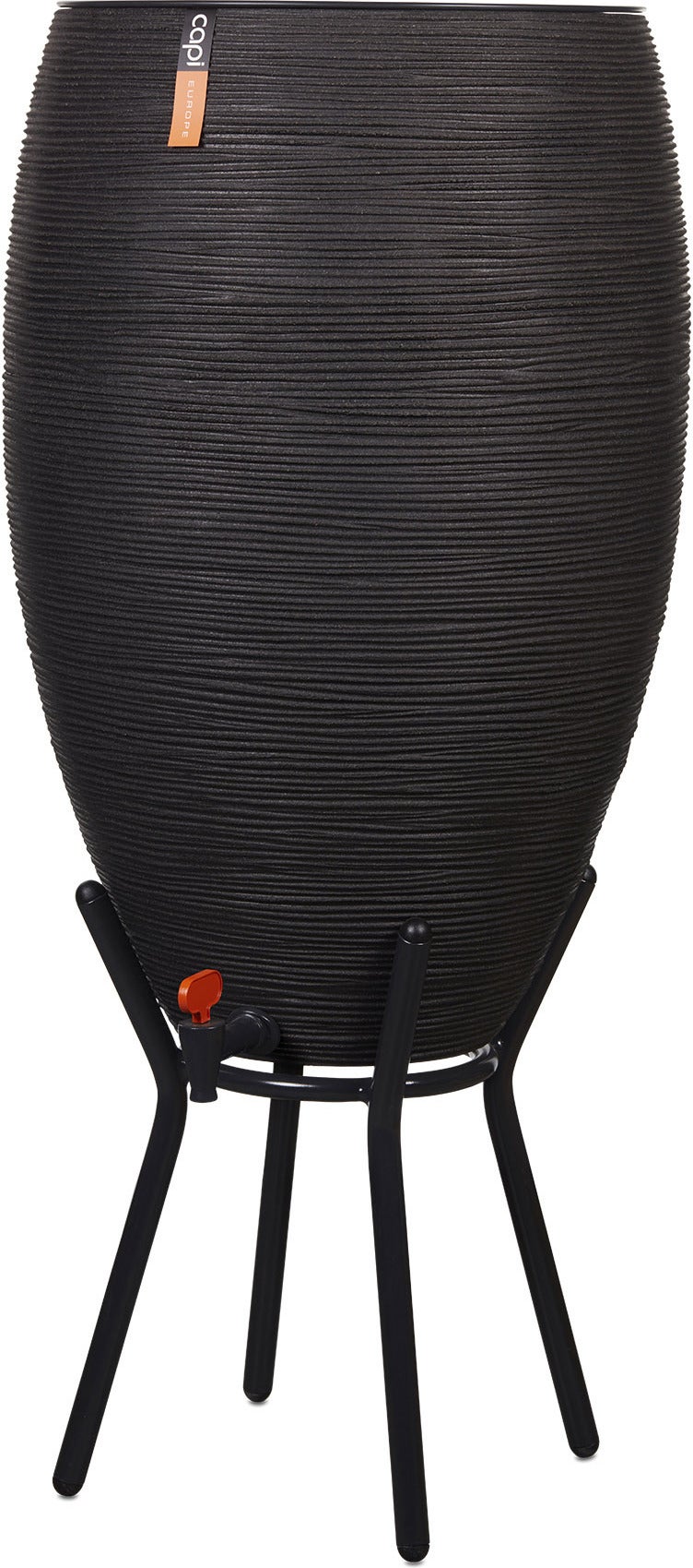 Capi Nature regenton rib zwart 130 L
