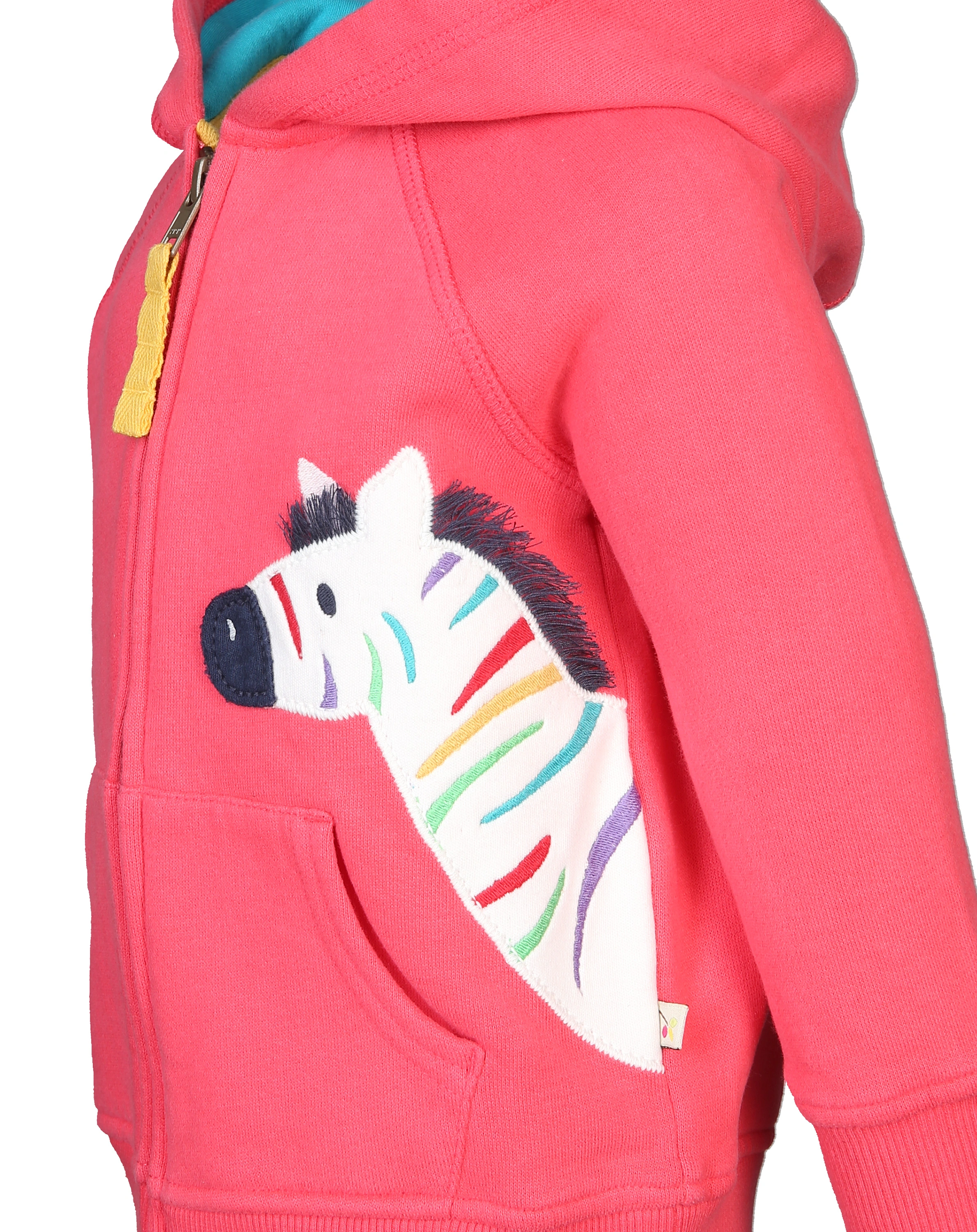 Kapuzen-Sweatjacke HAYLE - ZEBRA in watermelon