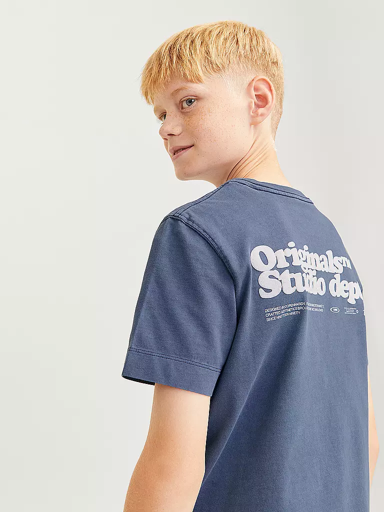JACK & JONES Jungen T-Shirt  JORVERMONT blau