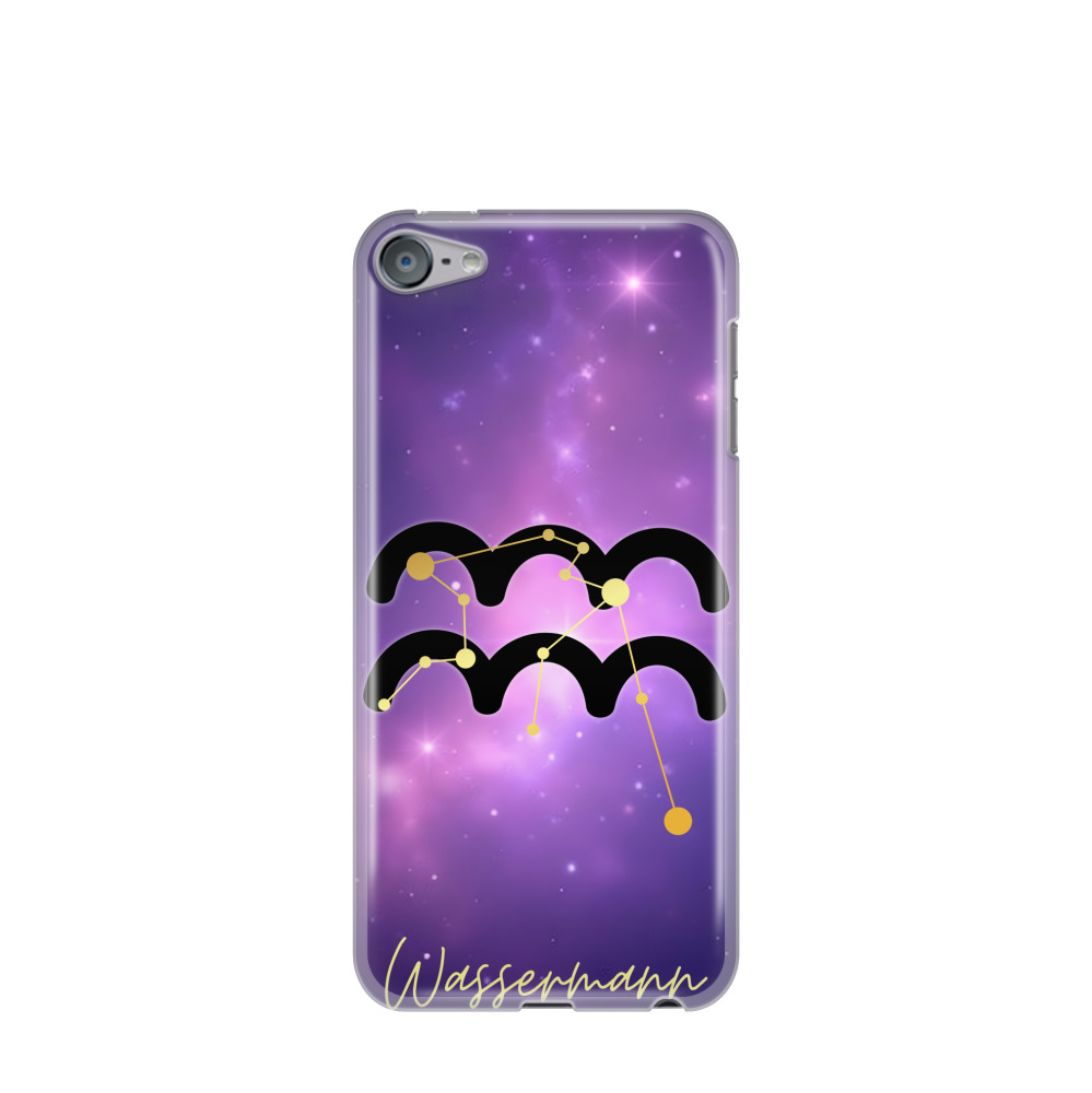 iPod Touch 7G Gummi Hülle Wassermann 1 - Lila-Violett