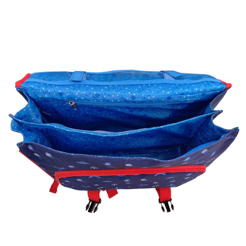 Cartable scolaire Kid robot dino 35 cm Bleu