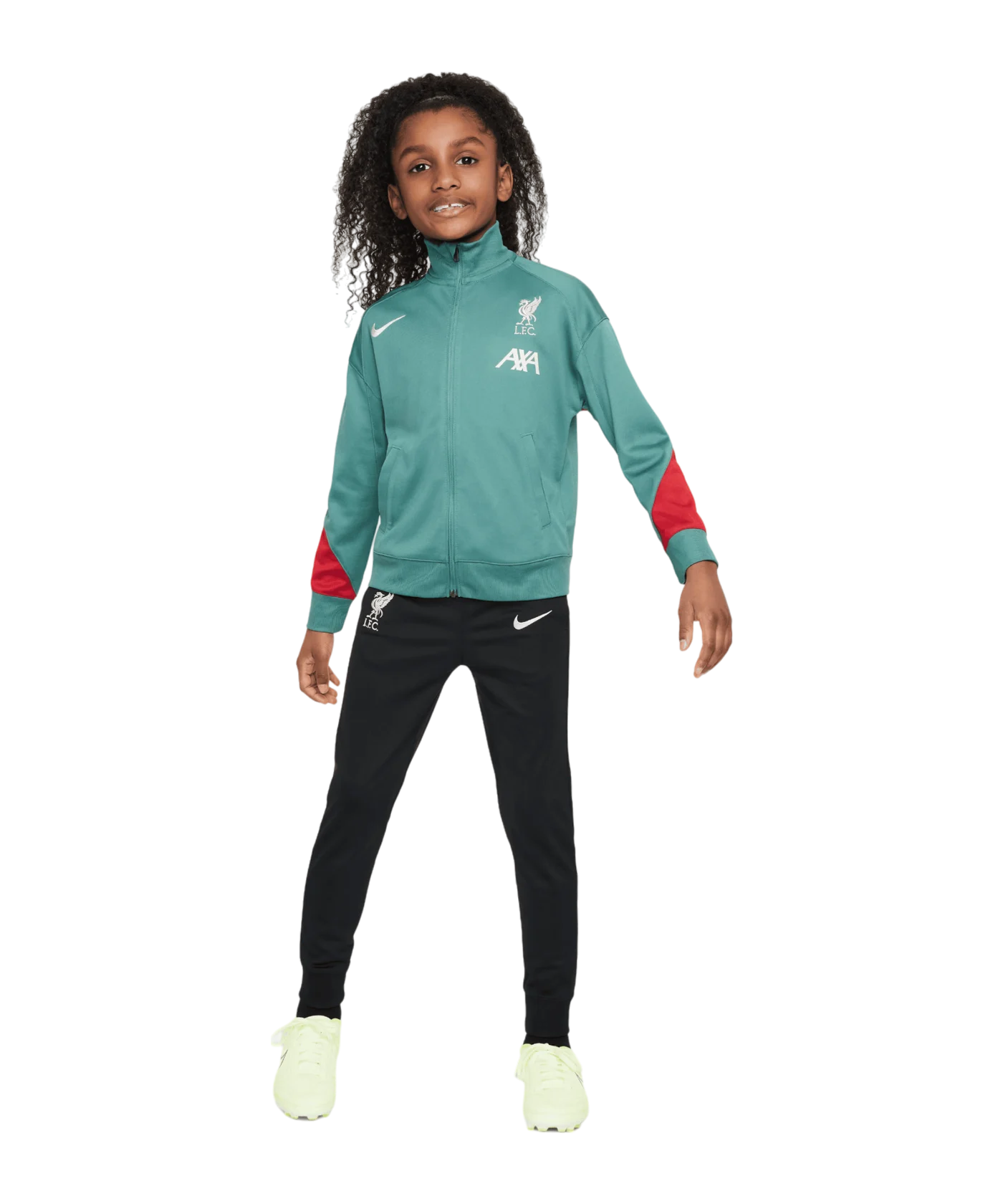 Nike FC Liverpool Trainingsanzug Kids Grün F362