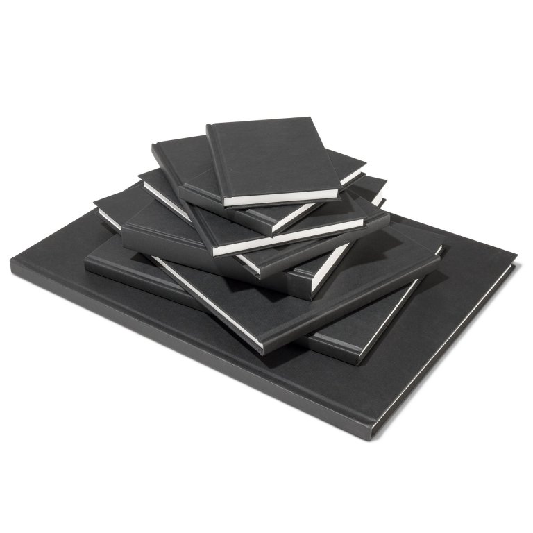 Seawhite Skizzenbuch Black Cloth weiß 140 g/m²