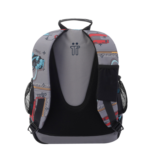 Mochila Escolar Totto Con Robots Crayoles