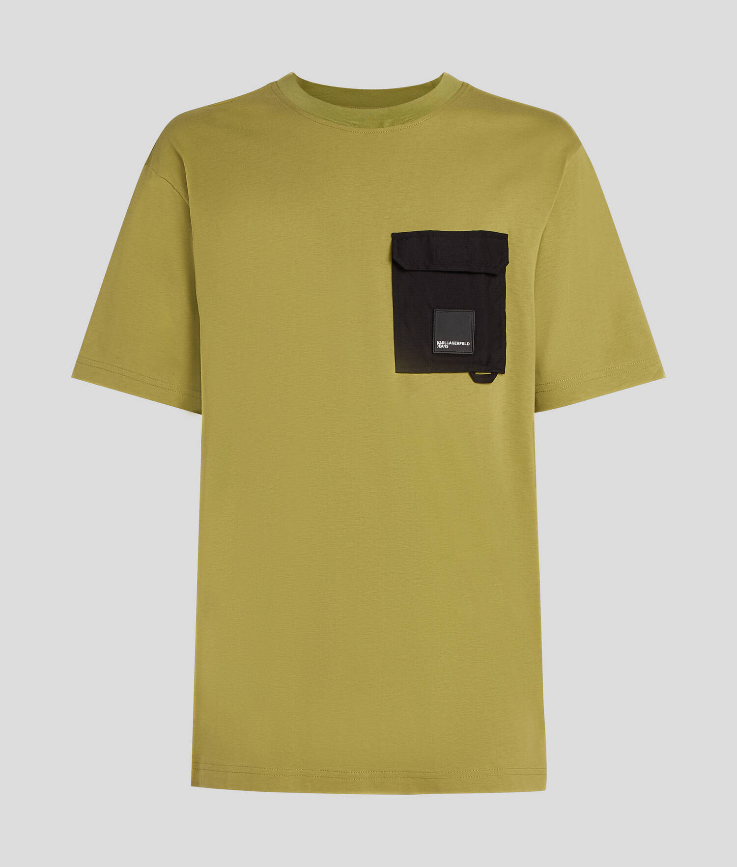 T-SHIRT AVEC POCHE POITRINE - Vert Olive