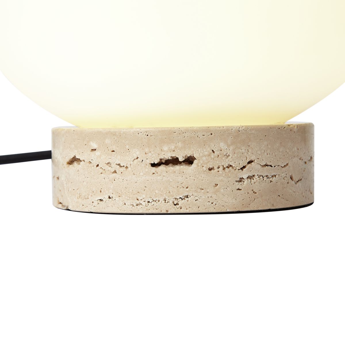 Japandi tafellamp beige met opaal glas - Sally