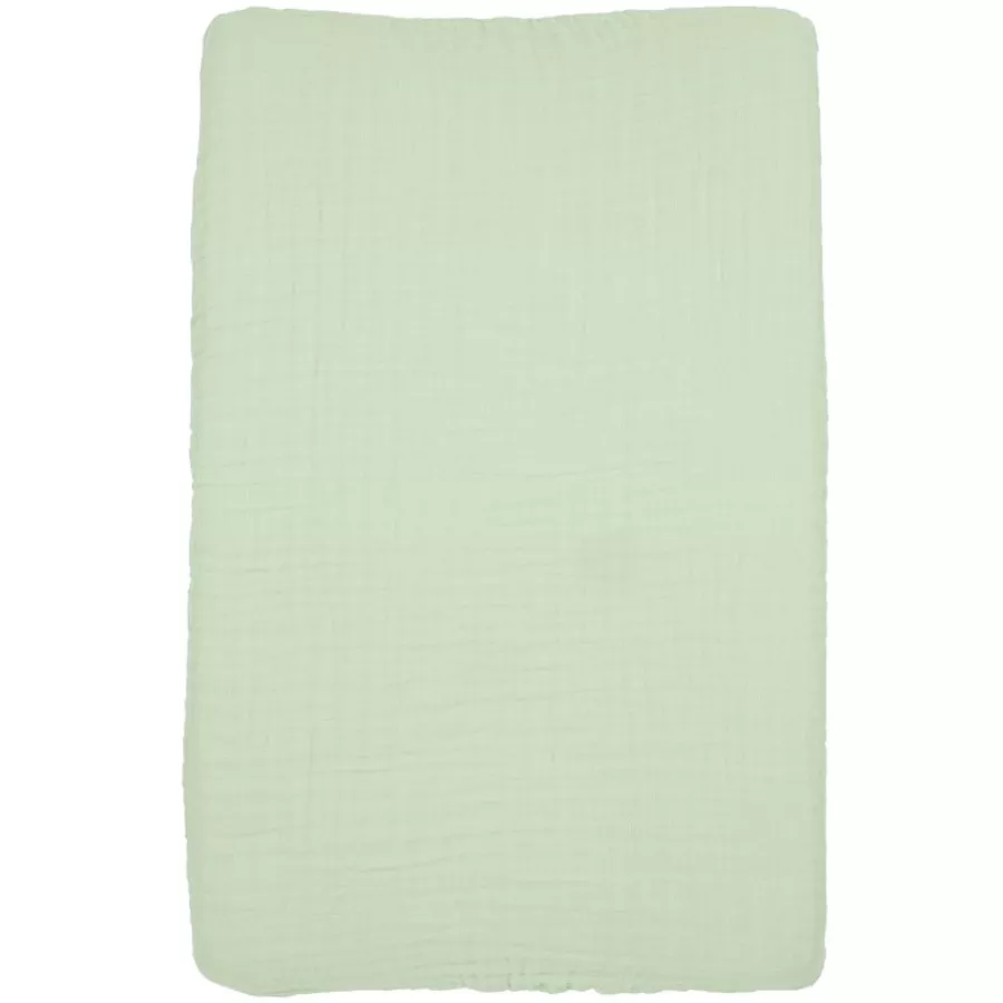 MEYCO Wickelauflagenbezug Musslin Uni Soft Green 50 x 70 cm