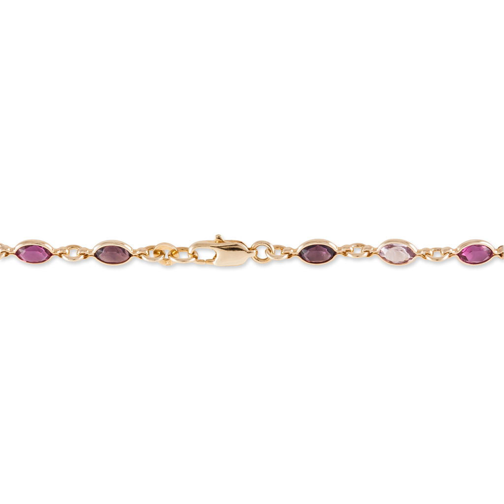 Bracelet Ilvaae Plaqué Or Jaune Pierre De Synthese